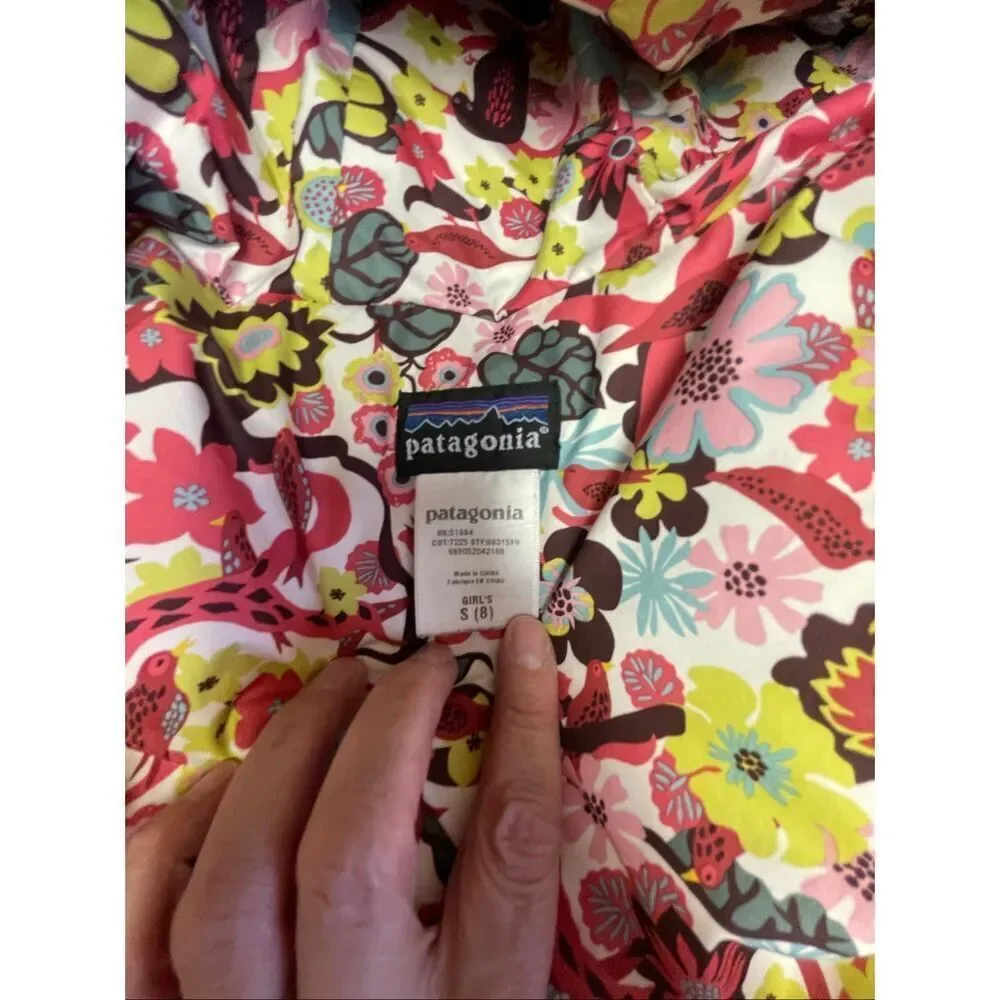 Patagonia Aqua Girls Puffer Coat Size S - 8
